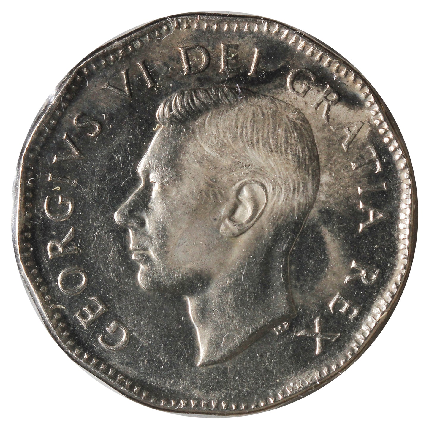 1948 Canada 5-cents Brilliant Uncirculated (MS63) Impaired