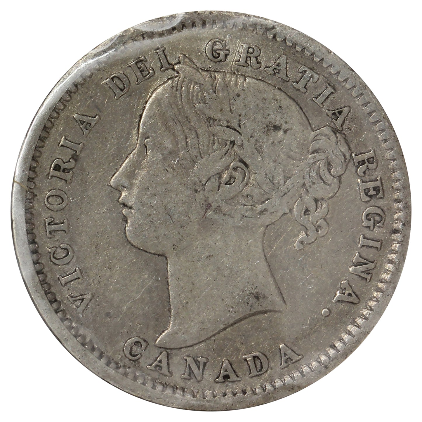 1899 Small 9's Canada 10-cents Fine (F-12) Bent