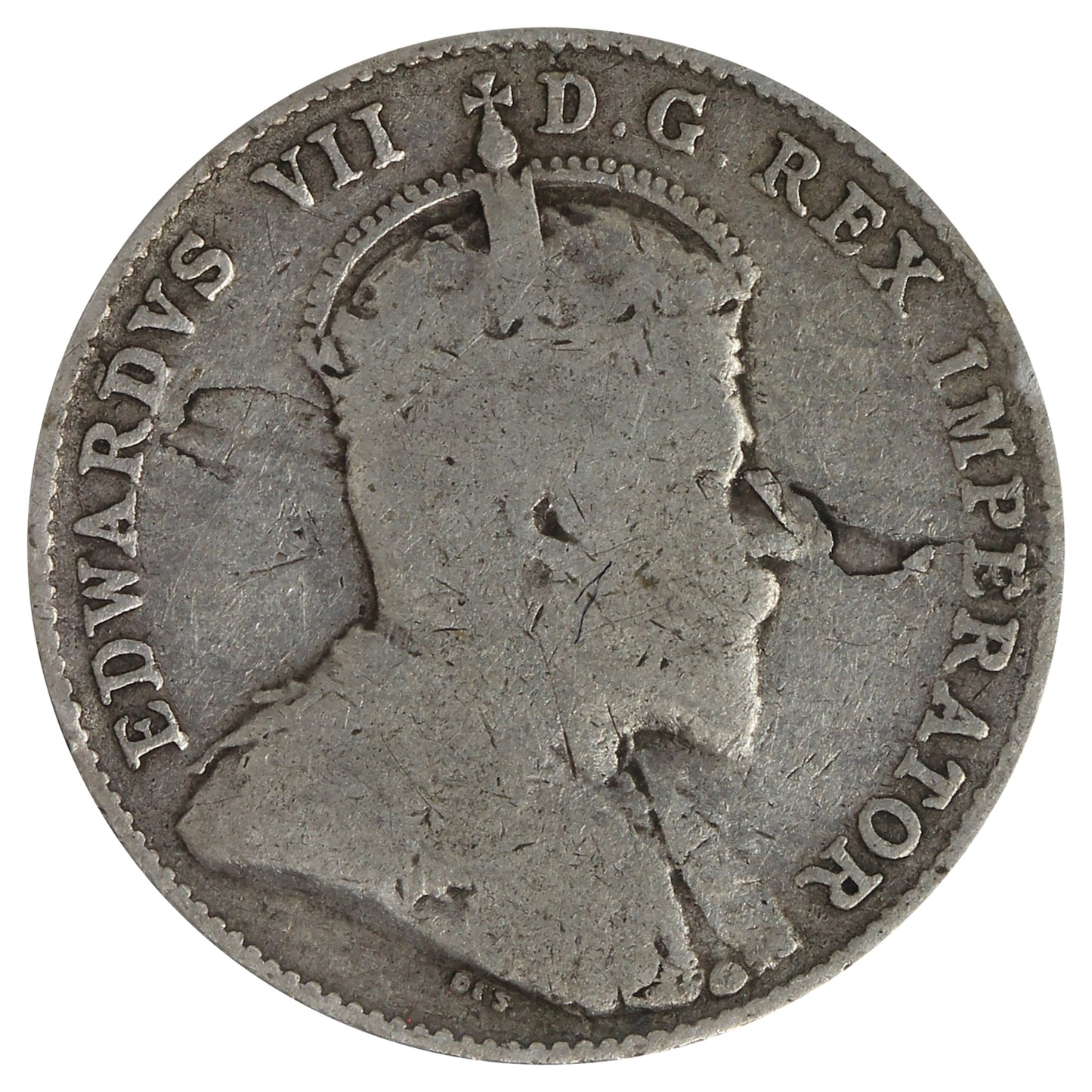 ERROR 1903H Canada 10-cents G-VG (G6) Lamination