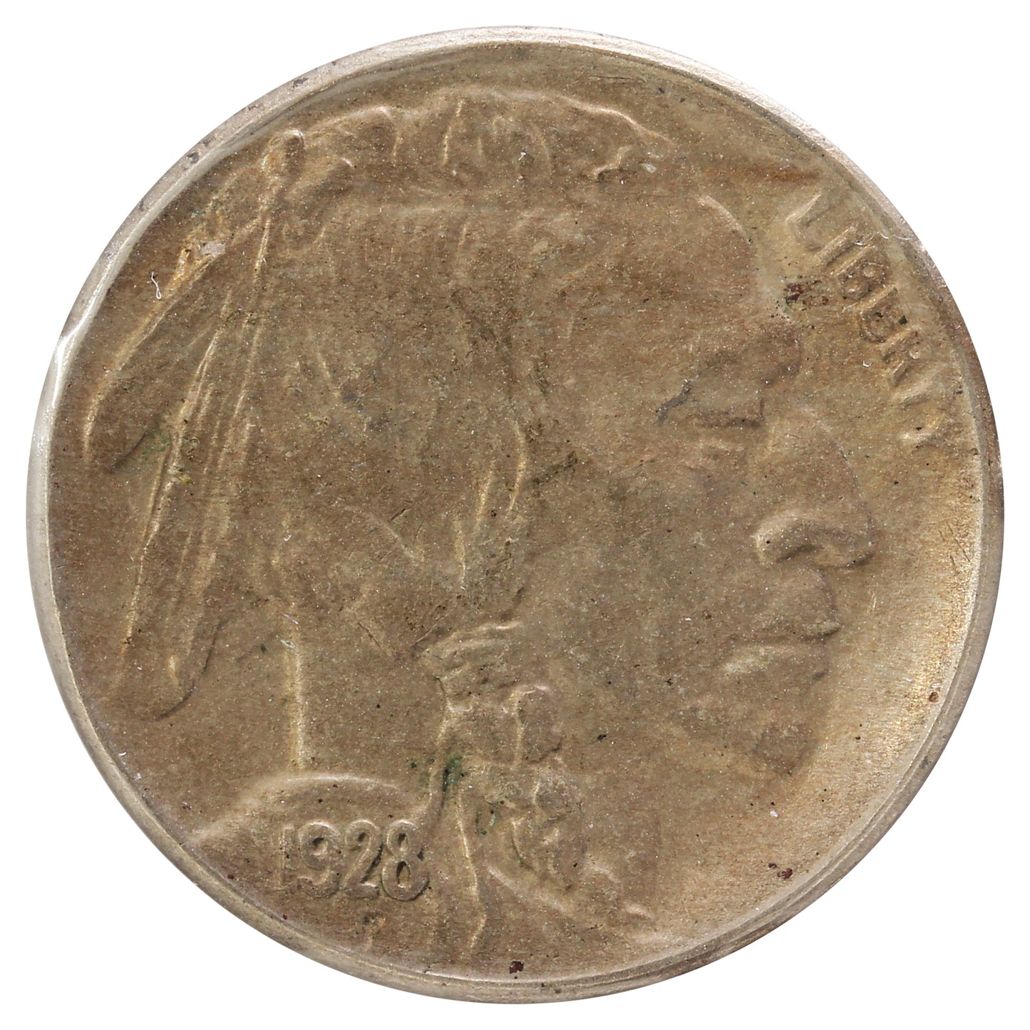 1928 S USA Nickel Almost Uncirculated (AU50) Scratched