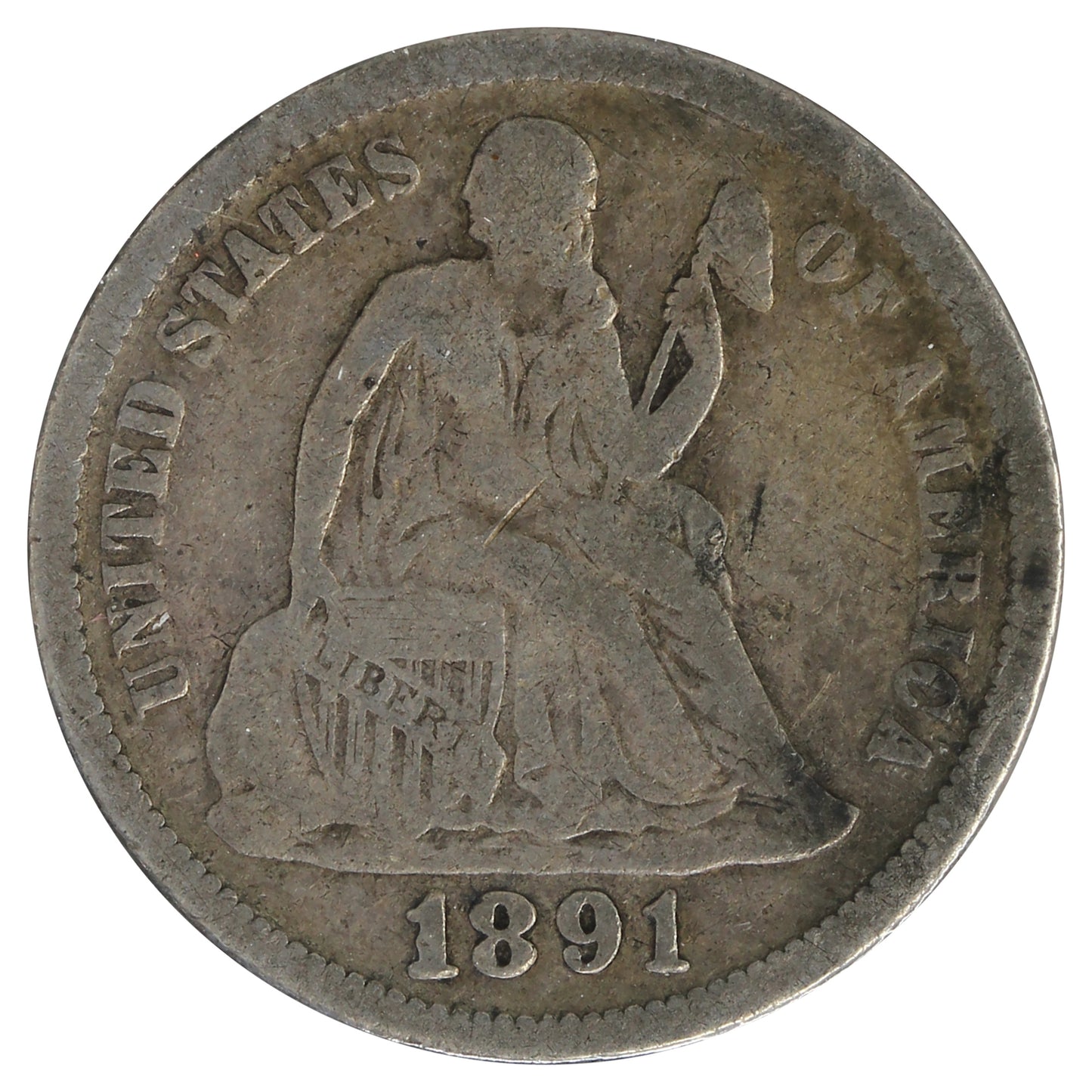 1891 USA Dime