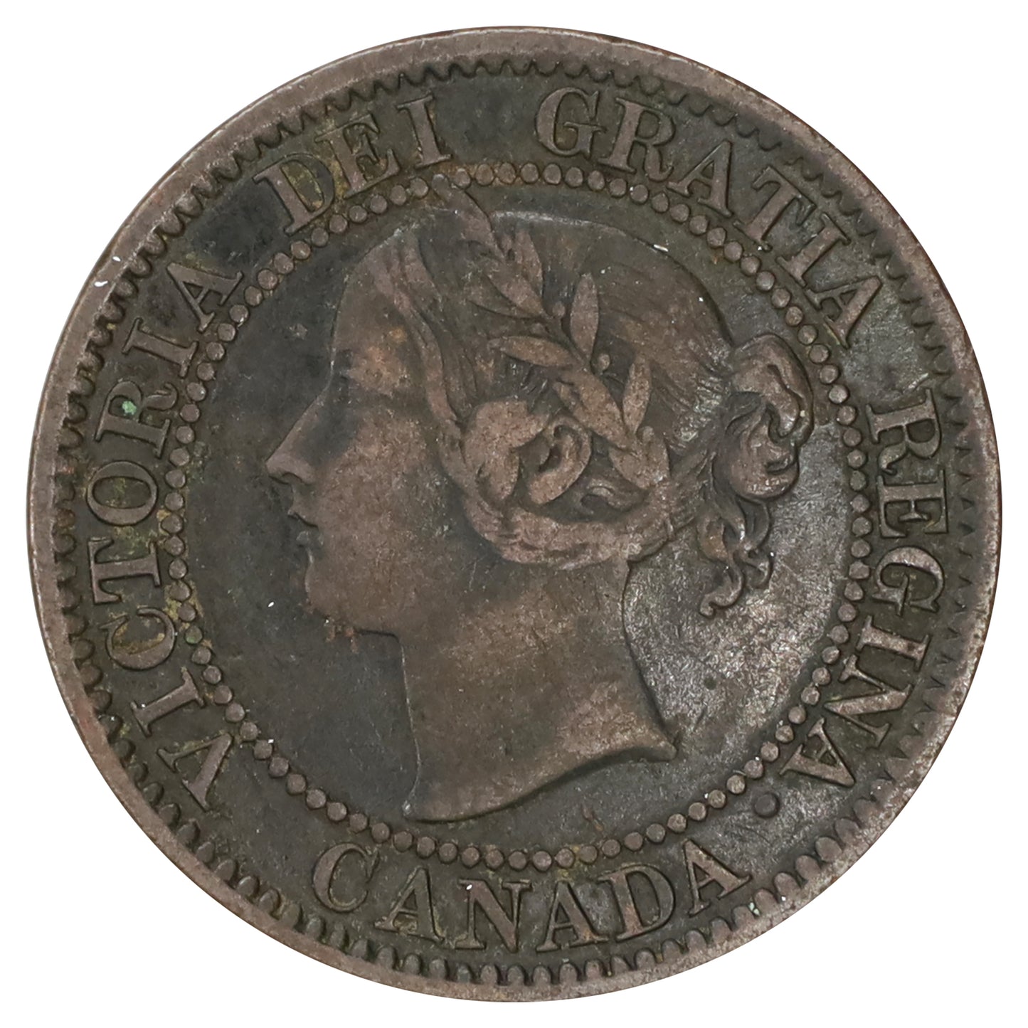 1859 DP N9 #1 Canada 1-cent F-VF (F15) Scratched, marks, or impaired