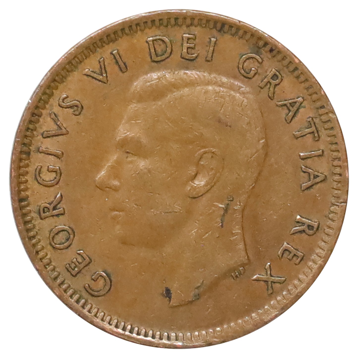 ERROR 1951 Canada 1-cent Lamination Error