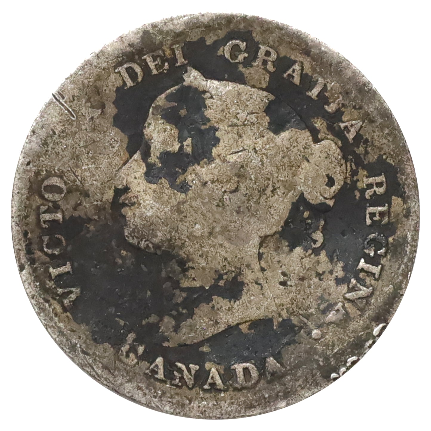 1898 Canada 5-cents About Good (AG3) Scratched, marks, or impaired