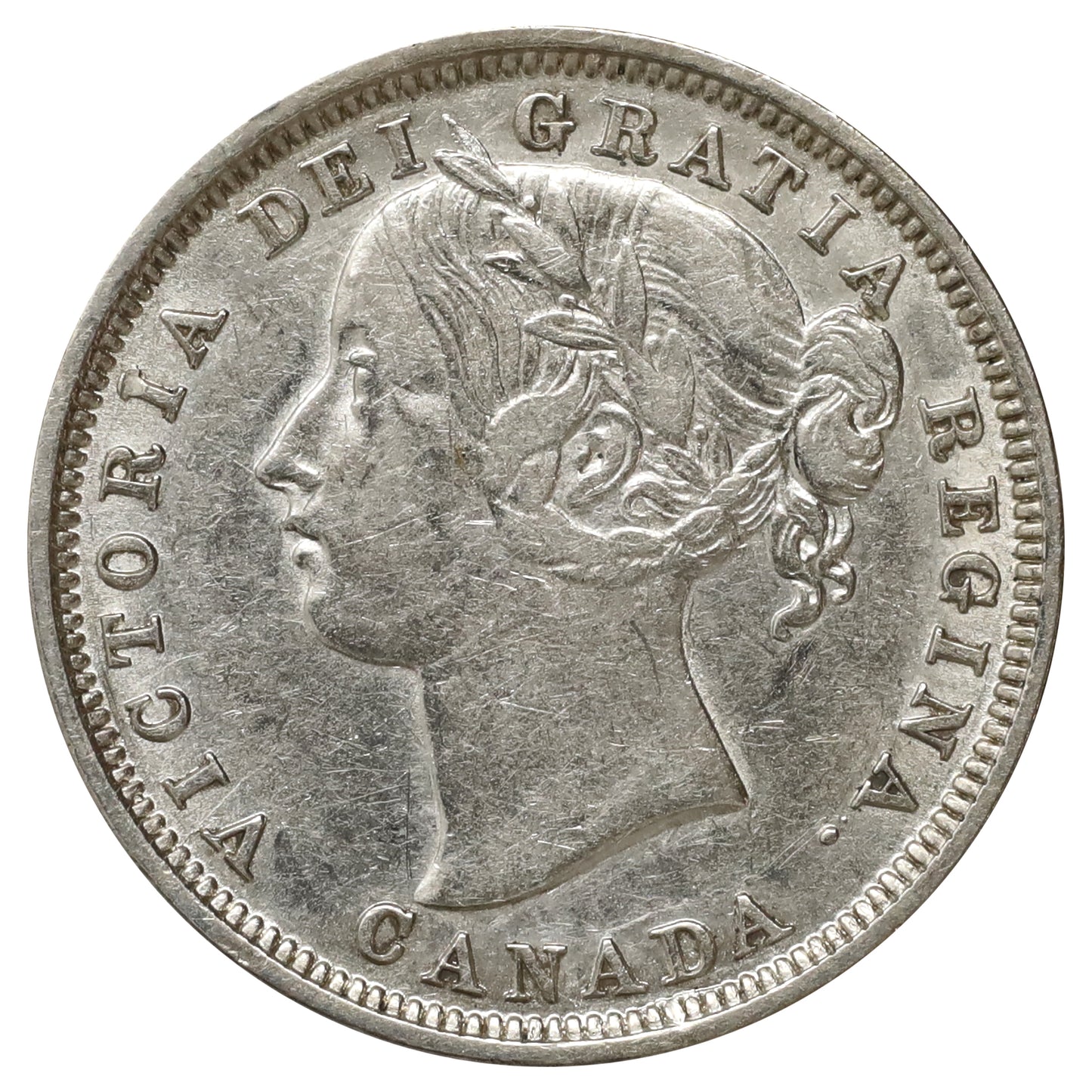 1858 Canada 20-cents Extra Fine (EF40) Scratched, marks, or impaired