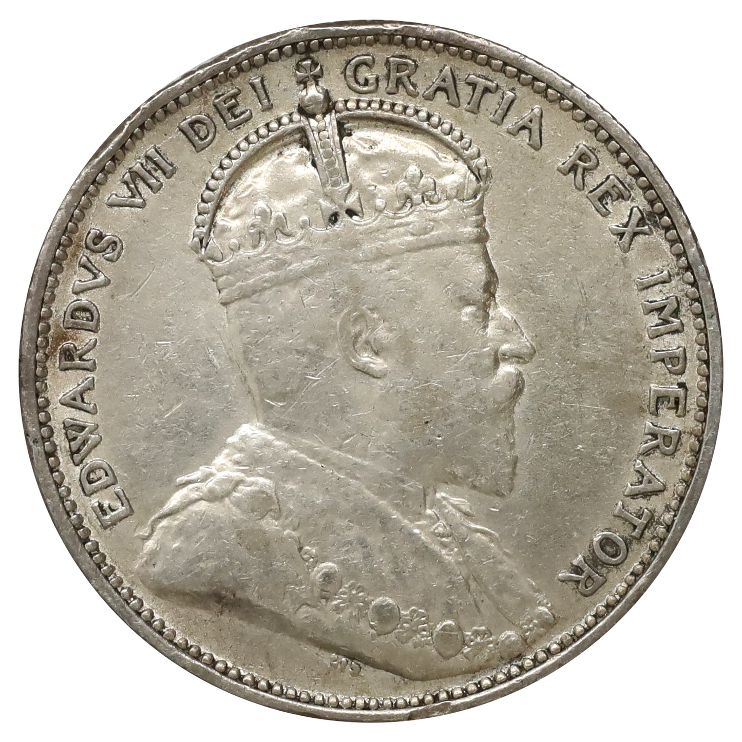 1909 Canada 25-cents VF-EF (VF30) Scratched, marks, or impaired