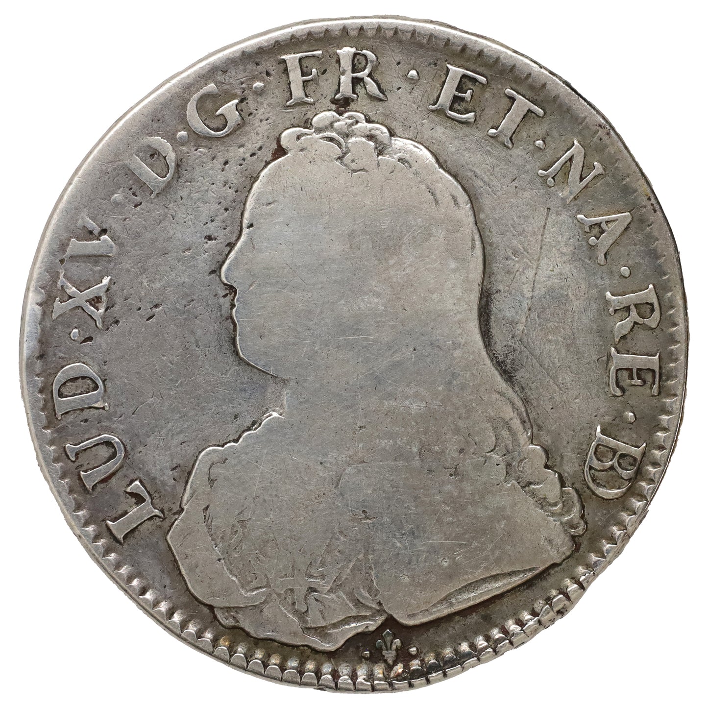 France 1726 Louis XV Ecu de Bearn with Olive Branches (DOD)