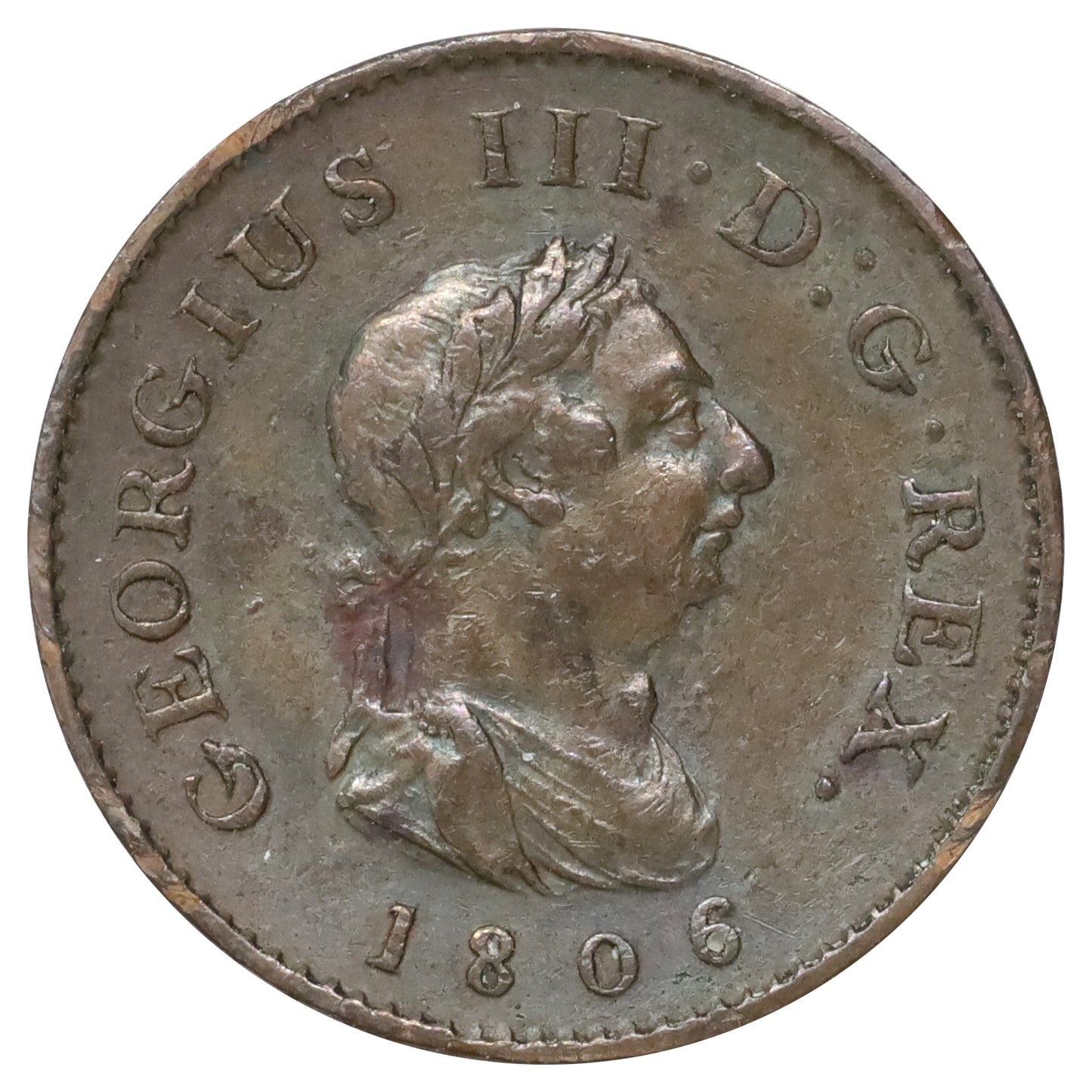 Great Britain 1806 George III 1 Farthing Very Fine (VF20) DOD