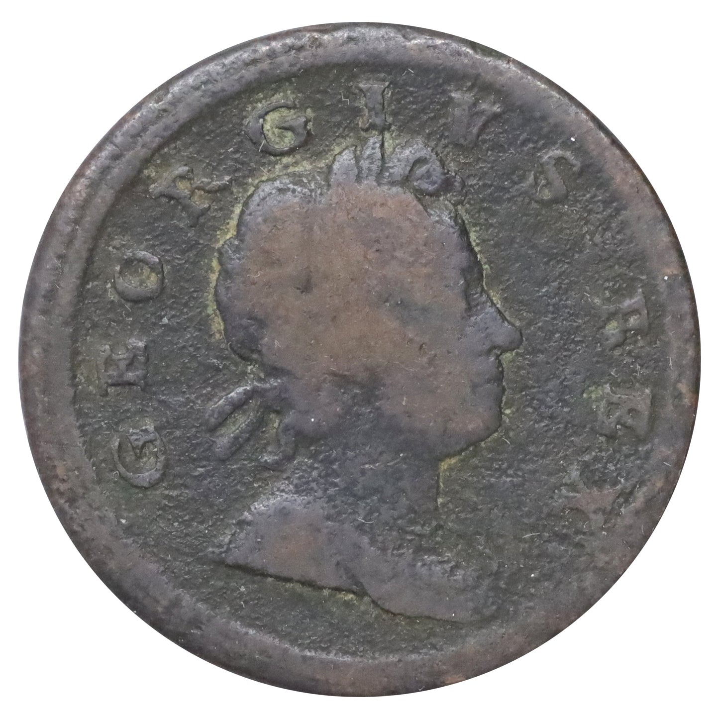 Great Britain 1717 George I Halfpenny Good (G4) DOD