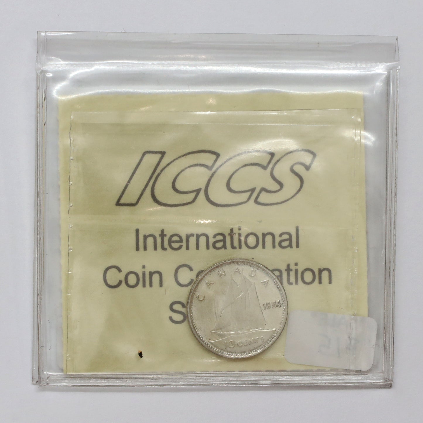 1954 Canada 10-cents ICCS Certified MS63 (Lightly Toned)