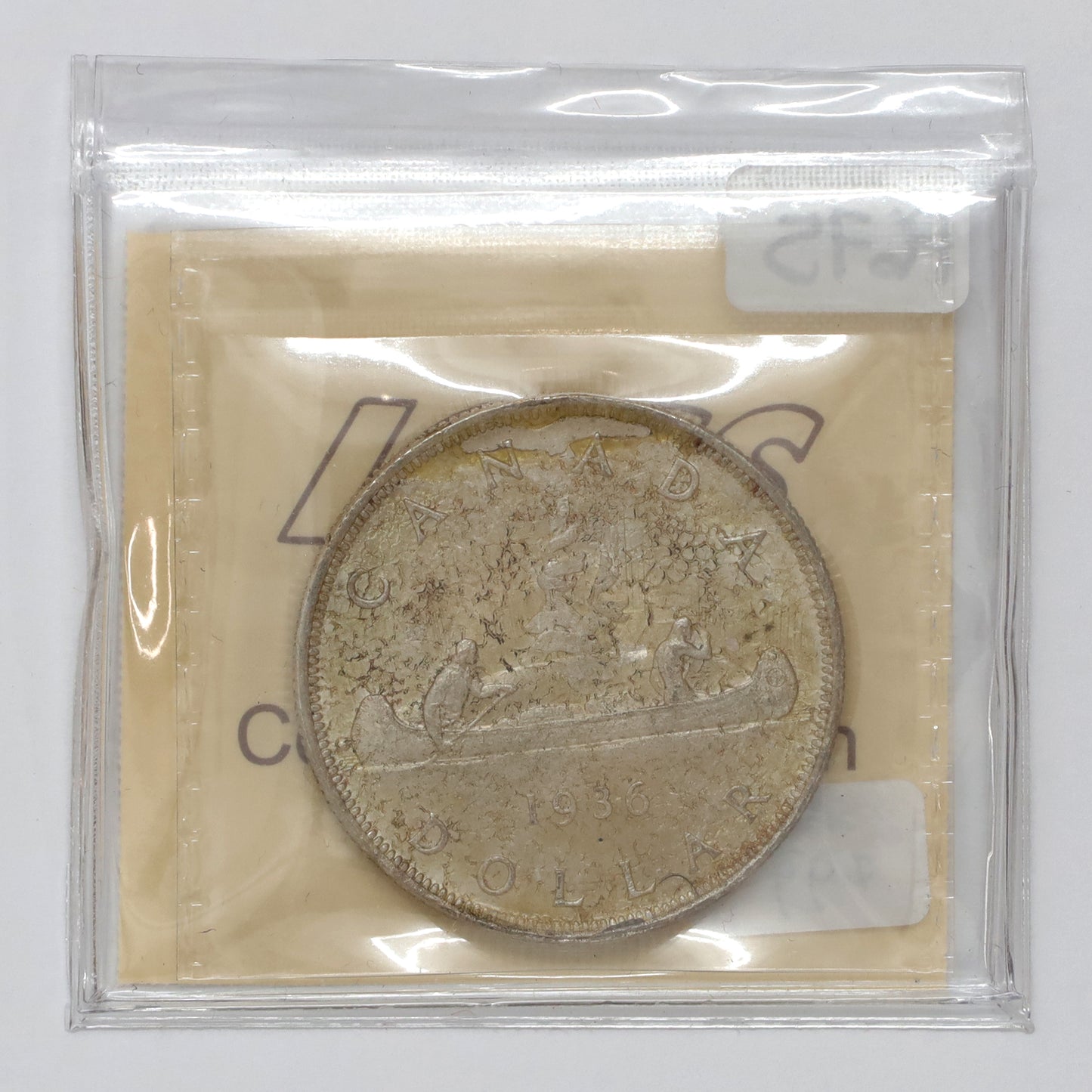 1936 Canada Dollar ICCS Certified MS63 (Lightly Toned)