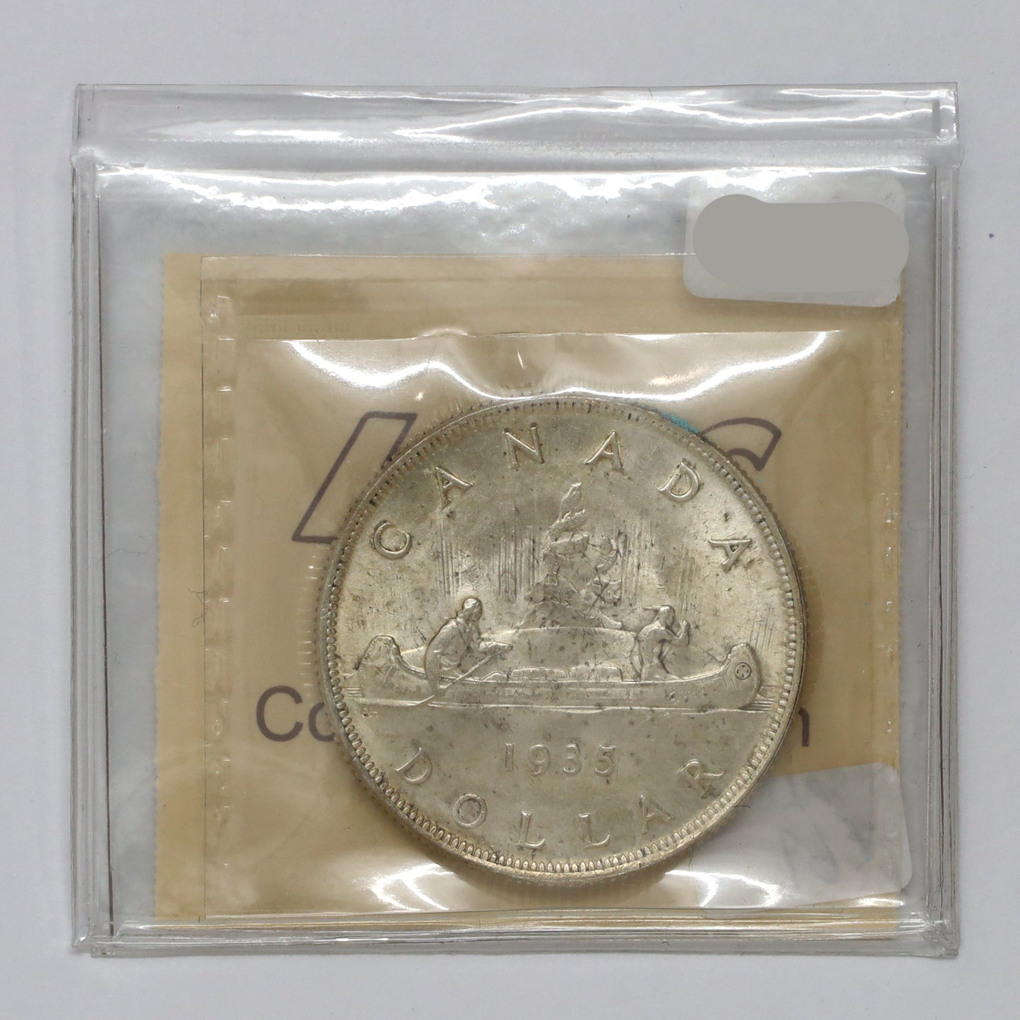1935 Canada Dollar ICCS Certified MS64 (Lightly Toned)