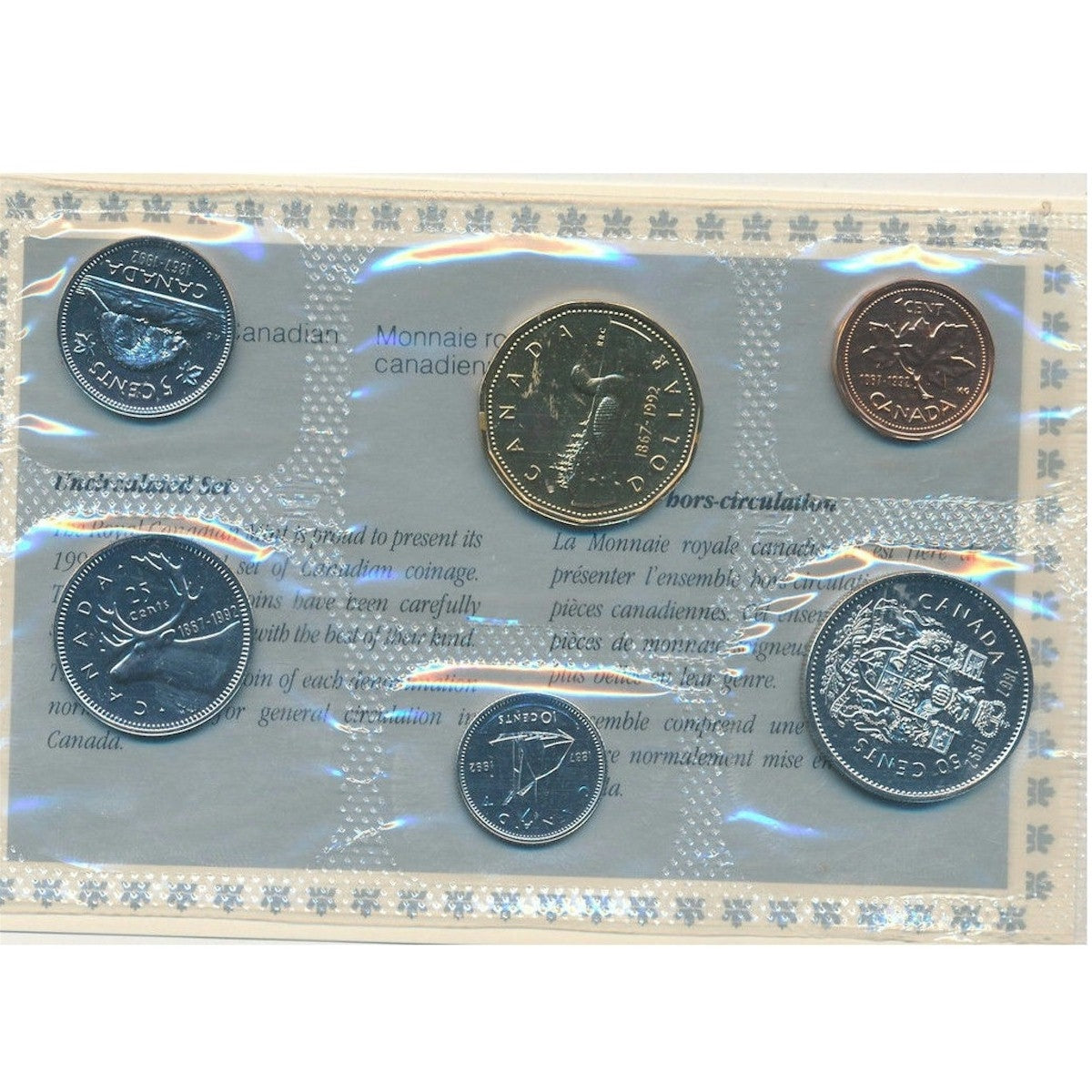 1992 Canada Proof Like Set (includes the scarce 1992 Caribou 25ct)