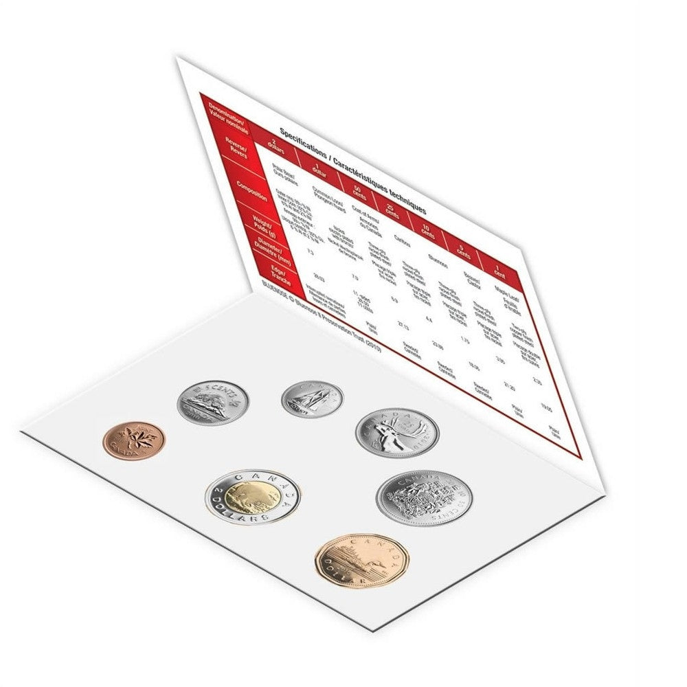 2010 Canada Regular Uncirculated Proof Like Set (16 Serration)