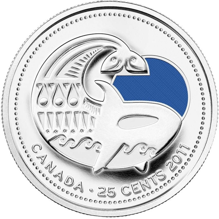 2011 25-cent Canadian Legendary Nature 12-coin Circulation Pack