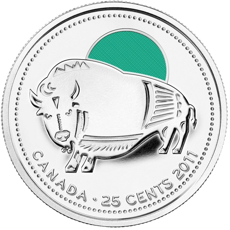 2011 25-cent Canadian Legendary Nature 12-coin Circulation Pack