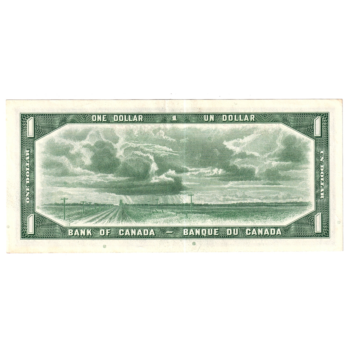 BC-37b 1954 Canada $1 Beattie-Rasminsky, K/O, Extra Fine (EF40)