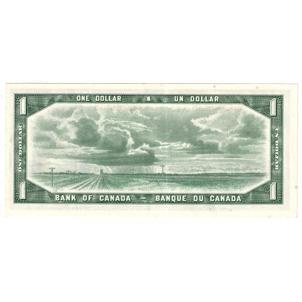 BC-37b 1954 Canada $1 Beattie-Rasminsky, W/O, Extra Fine (EF40)