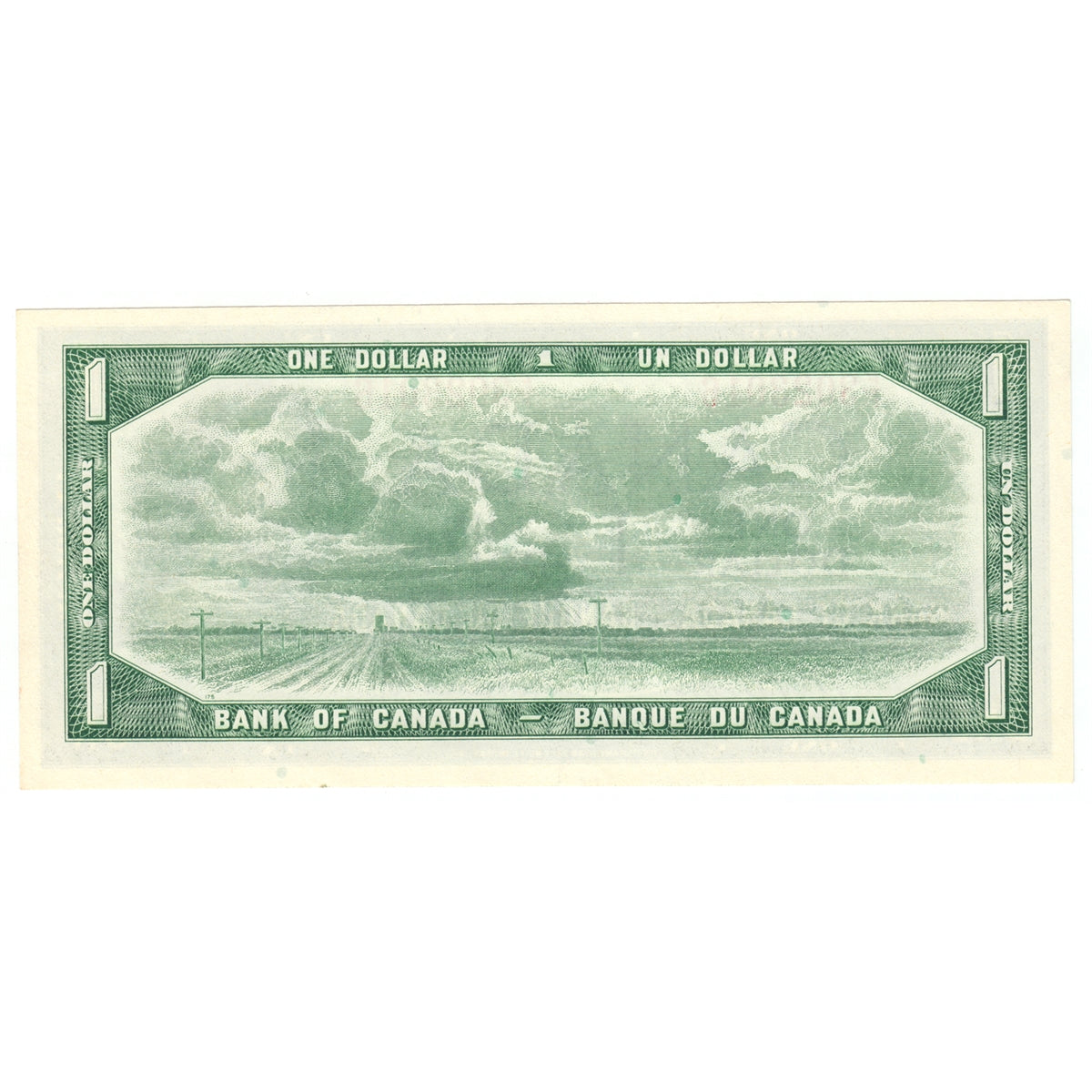 BC-37b-i 1954 Canada $1 Beattie-Rasminsky, F/F, AU-UNC (AU55)