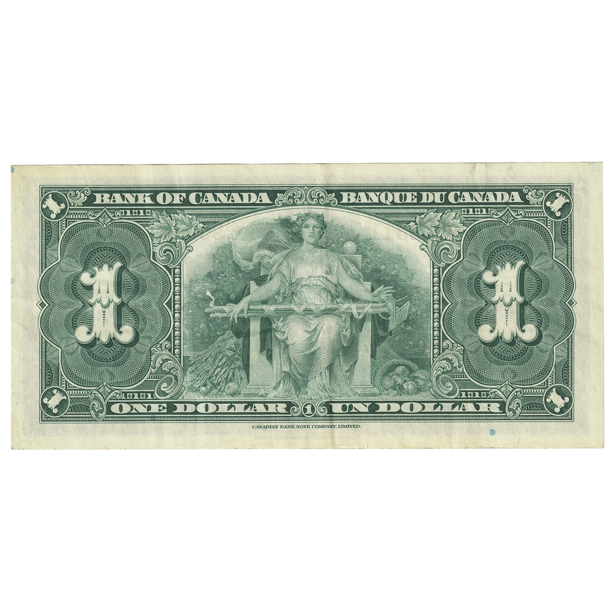 BC-21b 1937 Canada $1 Gordon-Towers, Narrow Panel, H/A, VF-EF (VF30)
