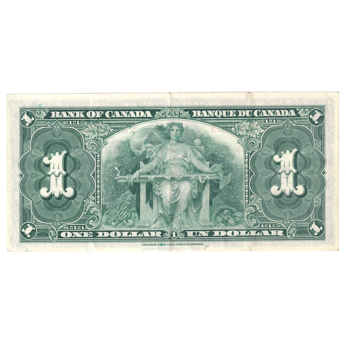 BC-21c 1937 Canada $1 Gordon-Towers, X/A, VF-EF (VF30)