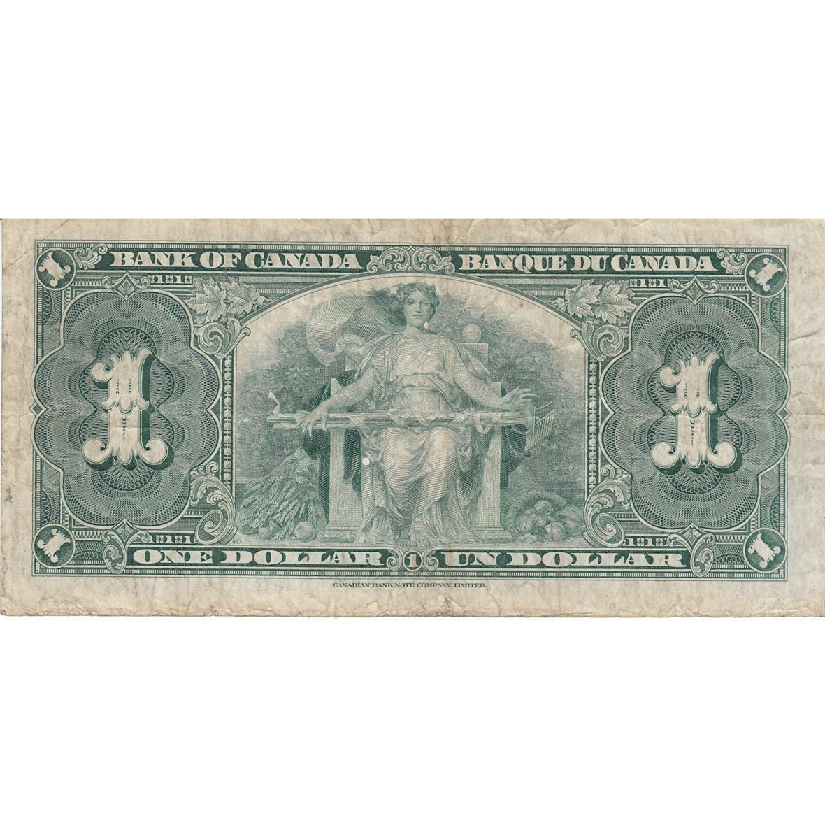 BC-21c 1937 Canada $1 Gordon-Towers, B/M, F-VF (F15)