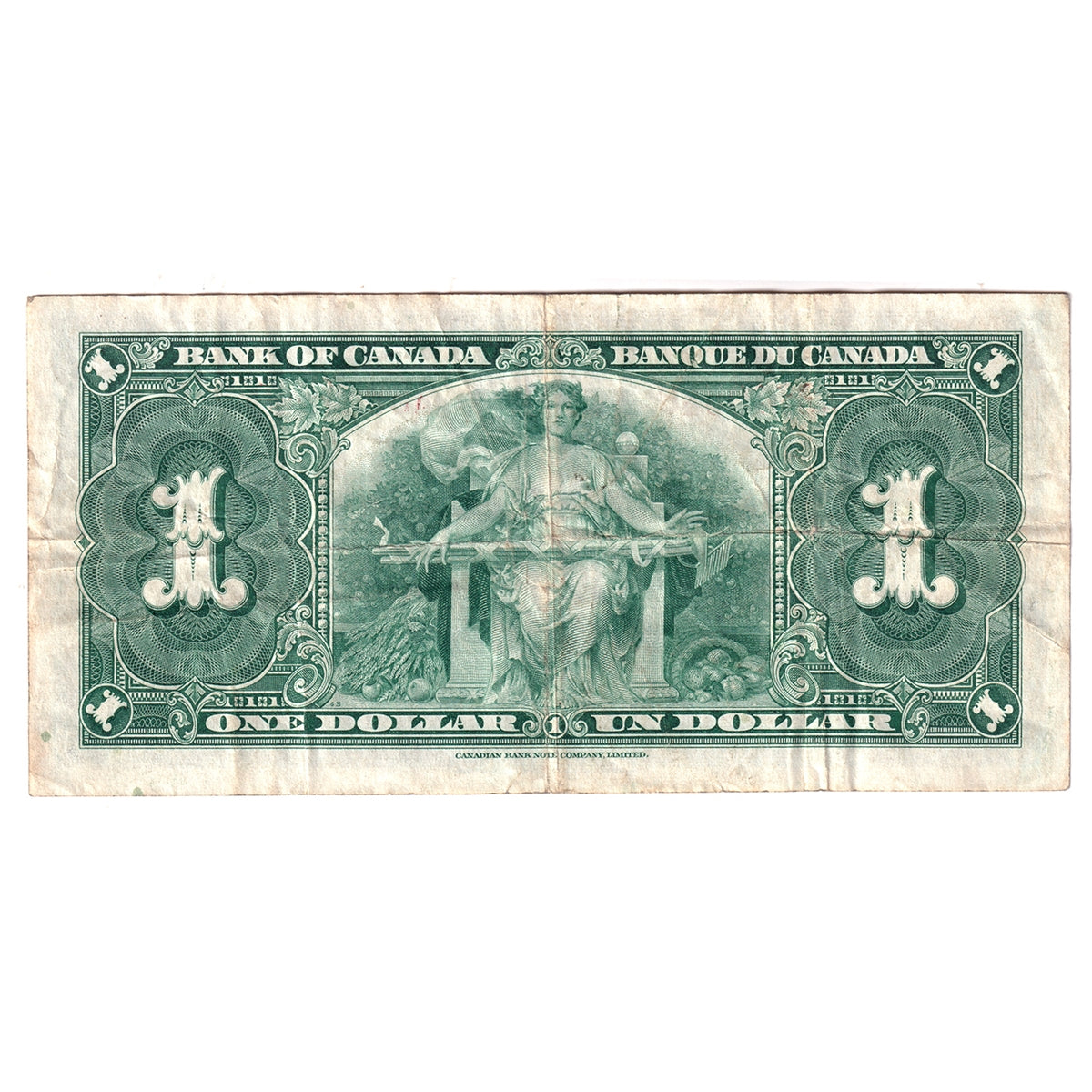 BC-21c 1937 Canada $1 Gordon-Towers, E/M, Very Fine (VF20)