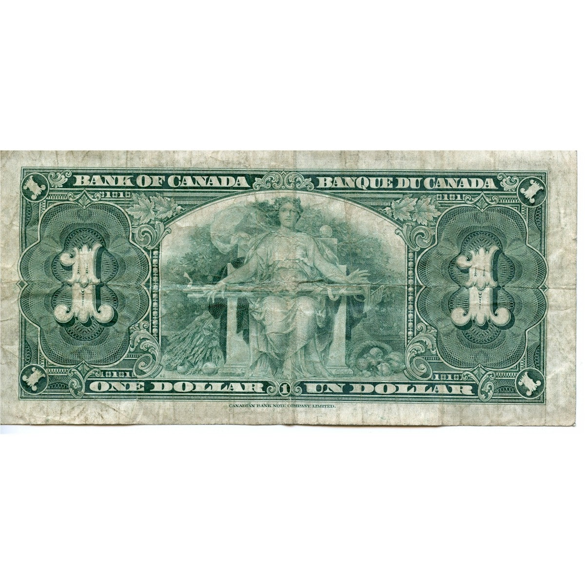 BC-21c 1937 Canada $1 Gordon-Towers, G/M, Fine (F12)