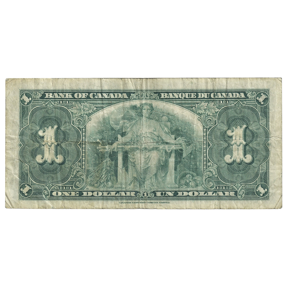 BC-21c 1937 Canada $1 Gordon-Towers, U/L, F