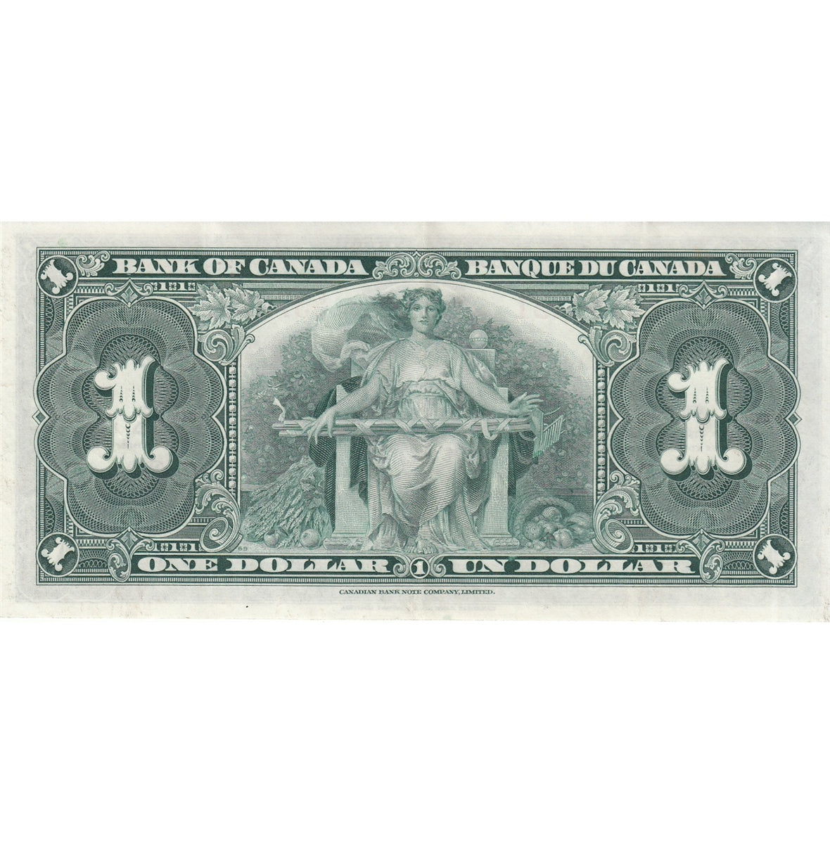 BC-21d 1937 Canada $1 Coyne-Towers, E/N, Extra Fine (EF40)