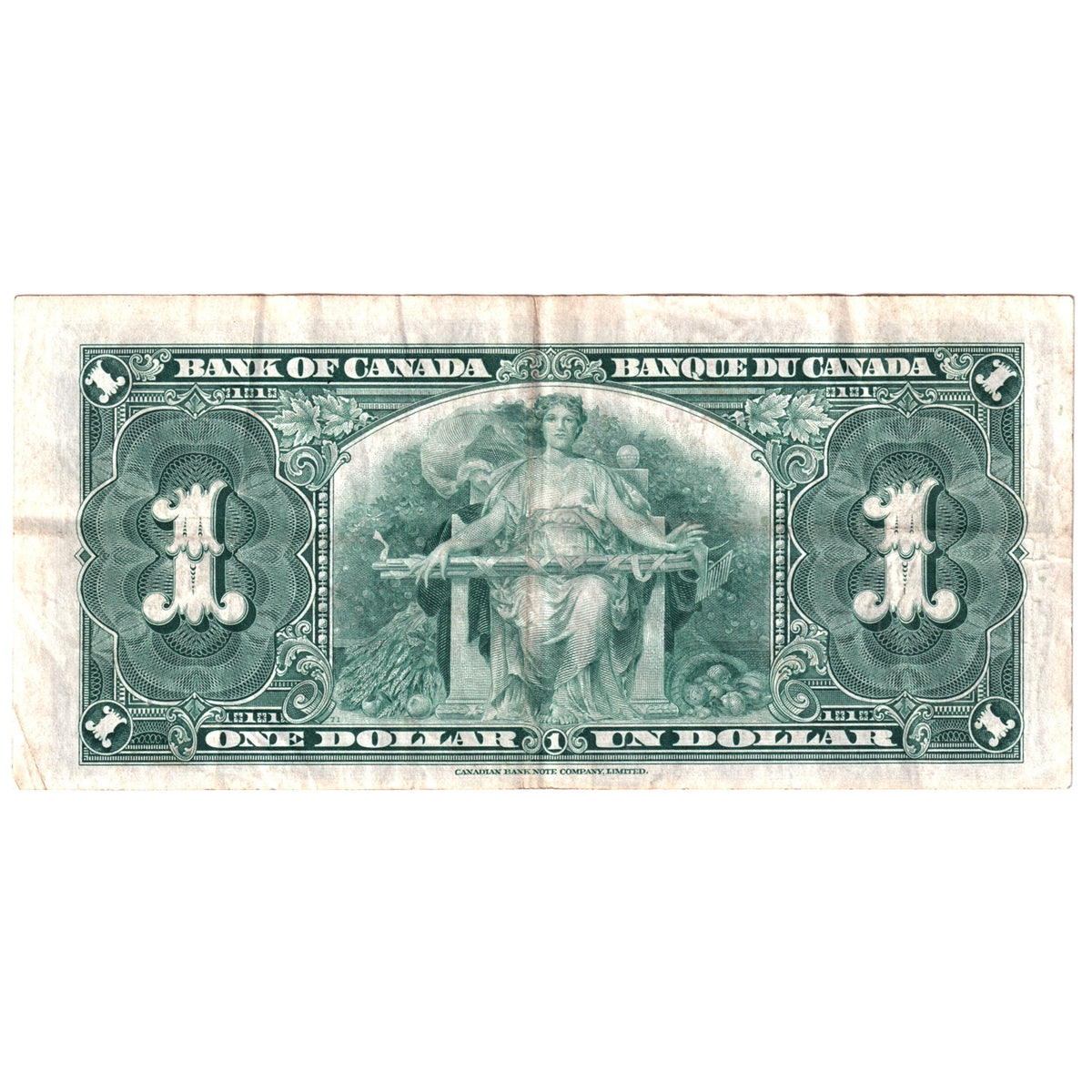 BC-21d 1937 Canada $1 Coyne-Towers, K/N, VF-EF (VF30)