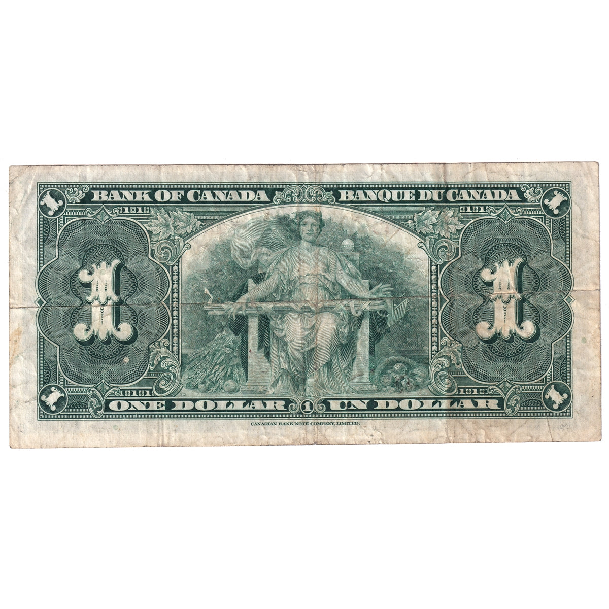 BC-21d 1937 Canada $1 Coyne-Towers, L/N, F-VF (F15)