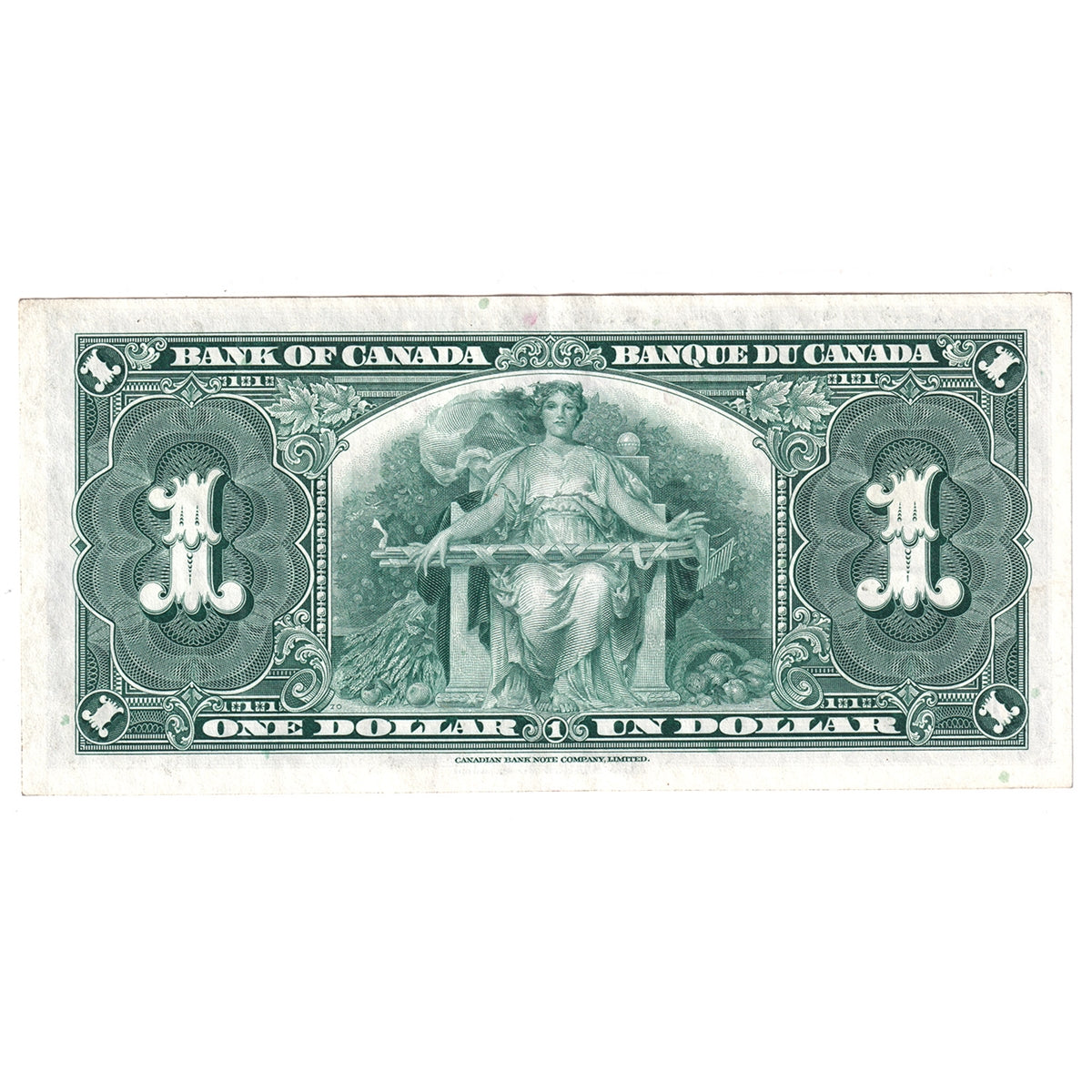 BC-21d 1937 Canada $1 Coyne-Towers, S/N, Almost Uncirculated (AU50)