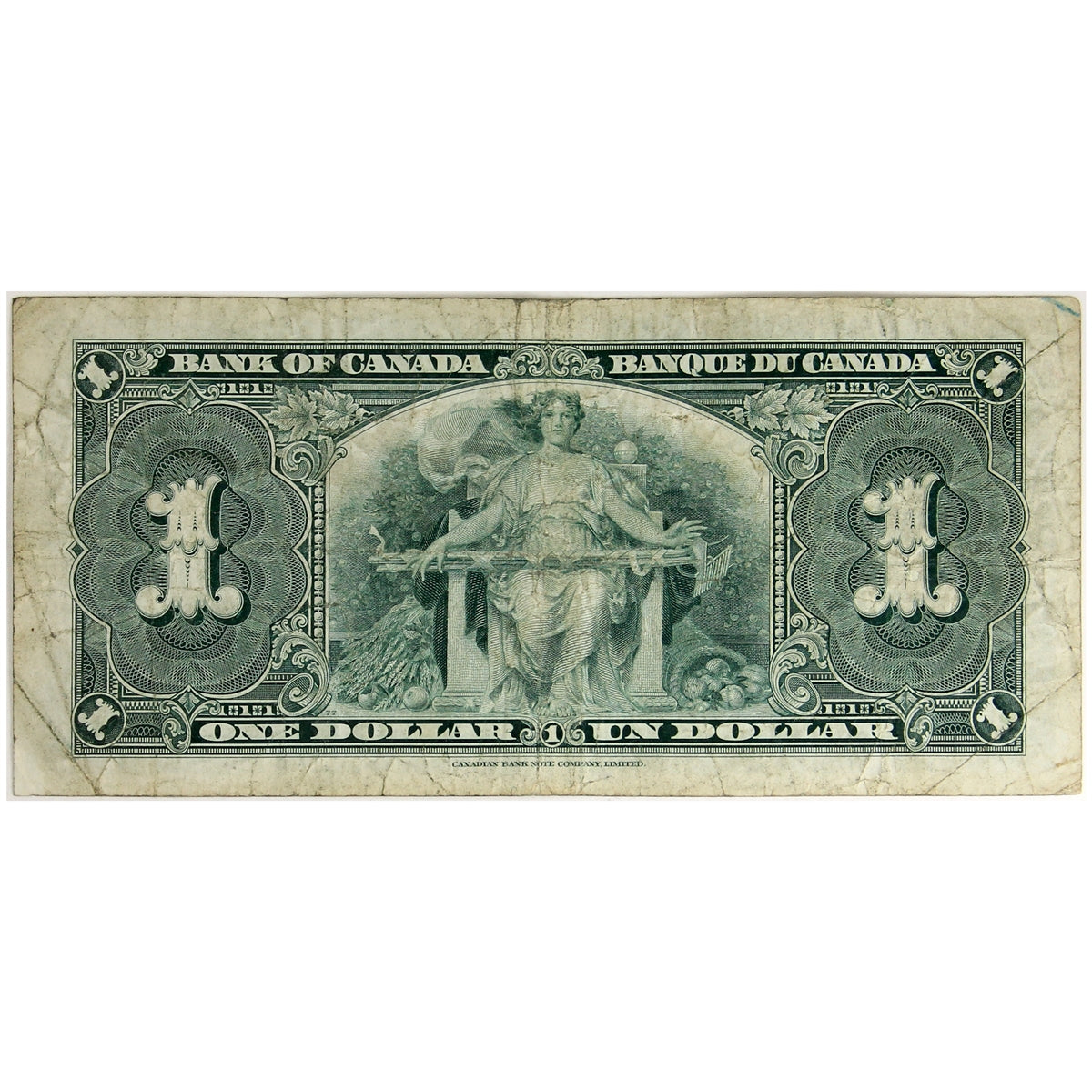 BC-21d 1937 Canada $1 Coyne-Towers, S/N, VG-F (VG10)