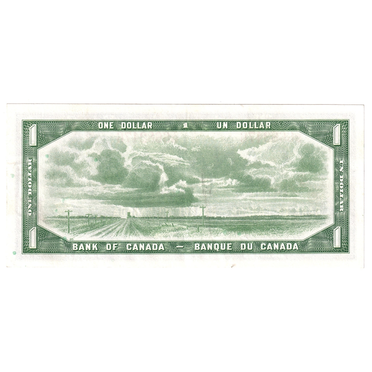 BC-37b-i 1954 Canada $1 Beattie-Rasminsky, I/M, EF-AU (EF45)