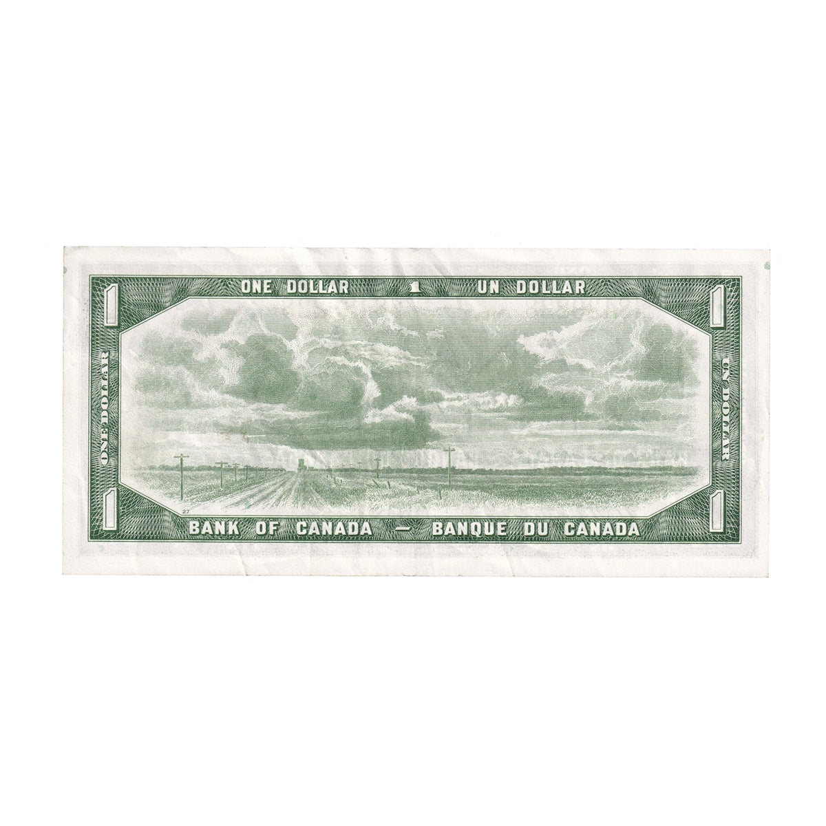 BC-37b-i 1954 Canada $1 Beattie-Rasminsky, J/M, EF