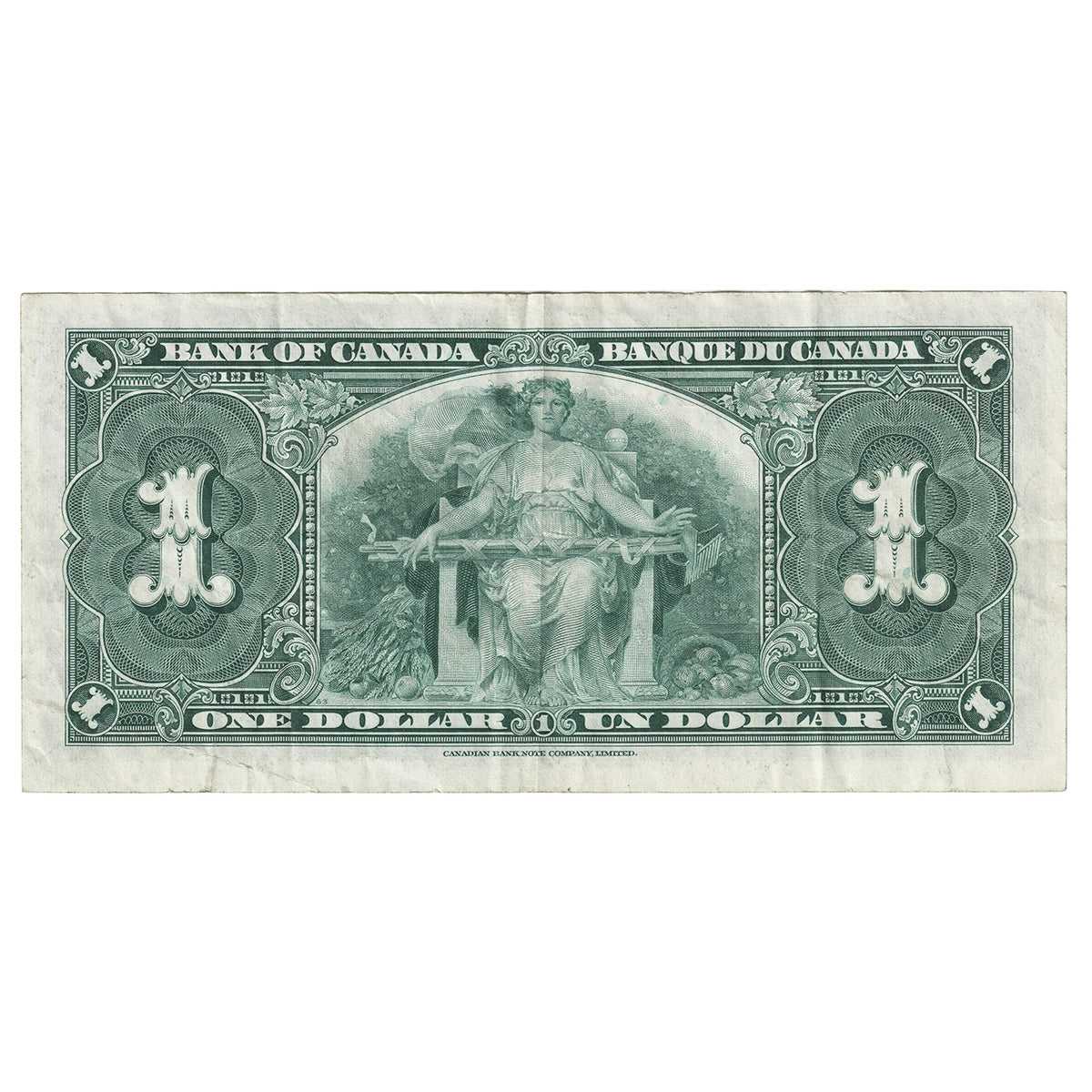 BC-21d 1937 Canada $1 Coyne-Towers, U/M, VF-EF