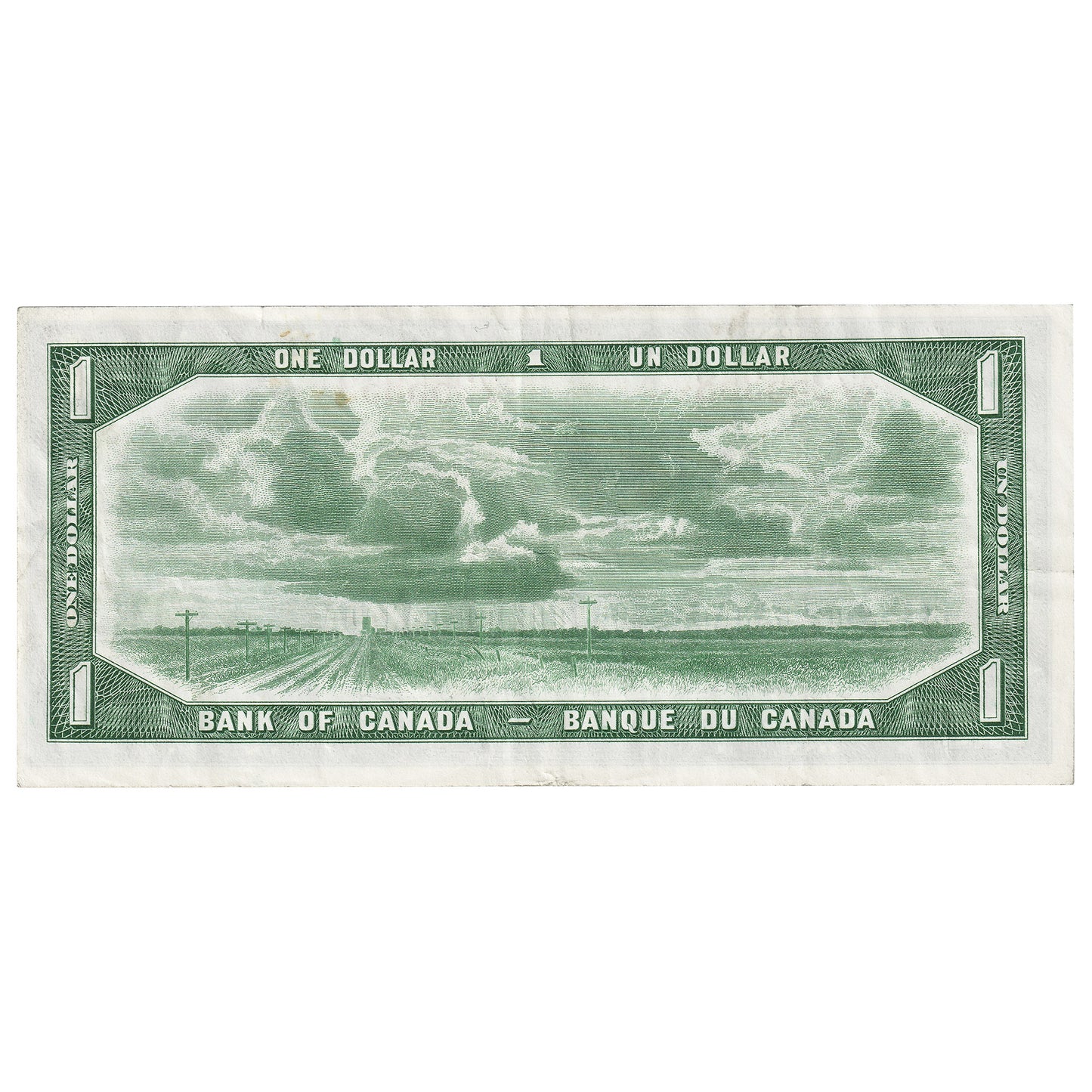 BC-29a 1954 Canada $1 Coyne-Towers, Devil's Face, A/A, VF-EF (VF30)