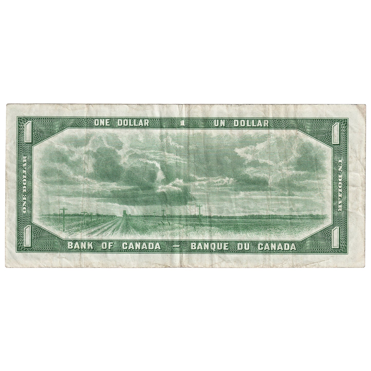BC-29a 1954 Canada $1 Coyne-Towers, Devil's Face, B/A, Very Fine (VF20)