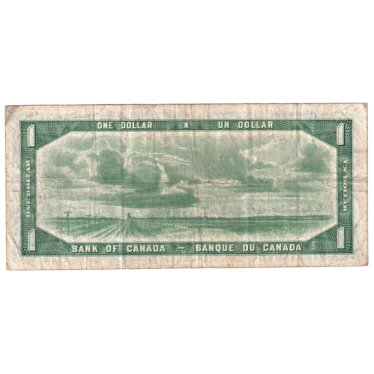 BC-29a 1954 Canada $1 Coyne-Towers, Devil's Face, F/A, Fine (F12)