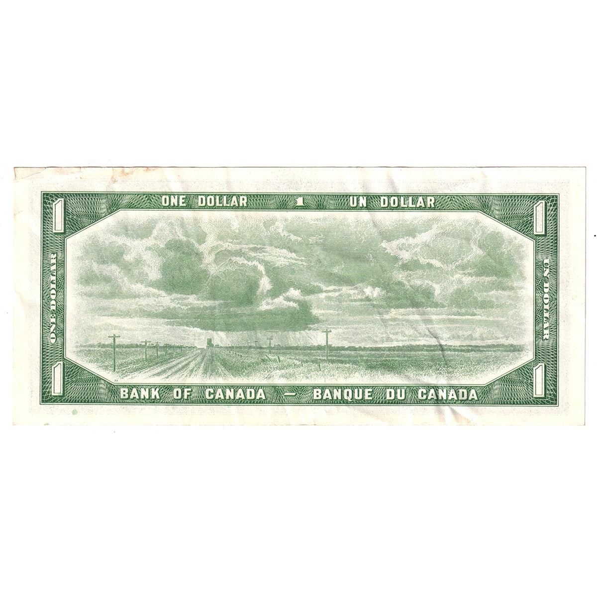 BC-37b-i 1954 Canada $1 Beattie-Rasminsky, P/P, Extra Fine (EF40)