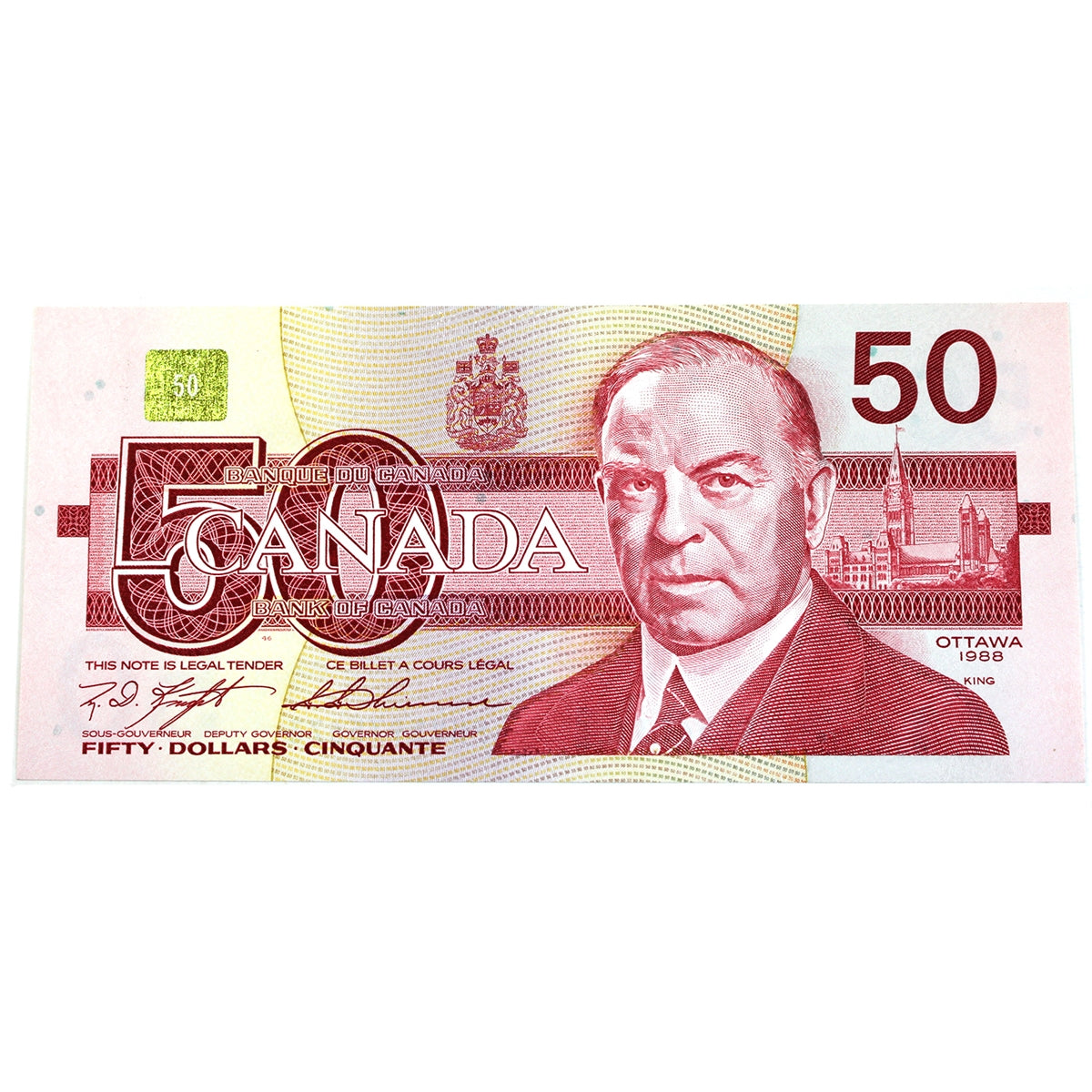 BC-59c 1988 Canada $50 Knight-Thiessen, FHV, Circ