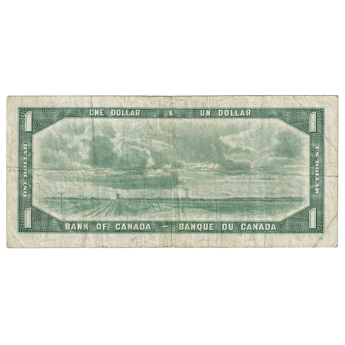 BC-29b 1954 Canada $1 Beattie-Coyne, Devil's Face, K/A, Fine (F12)