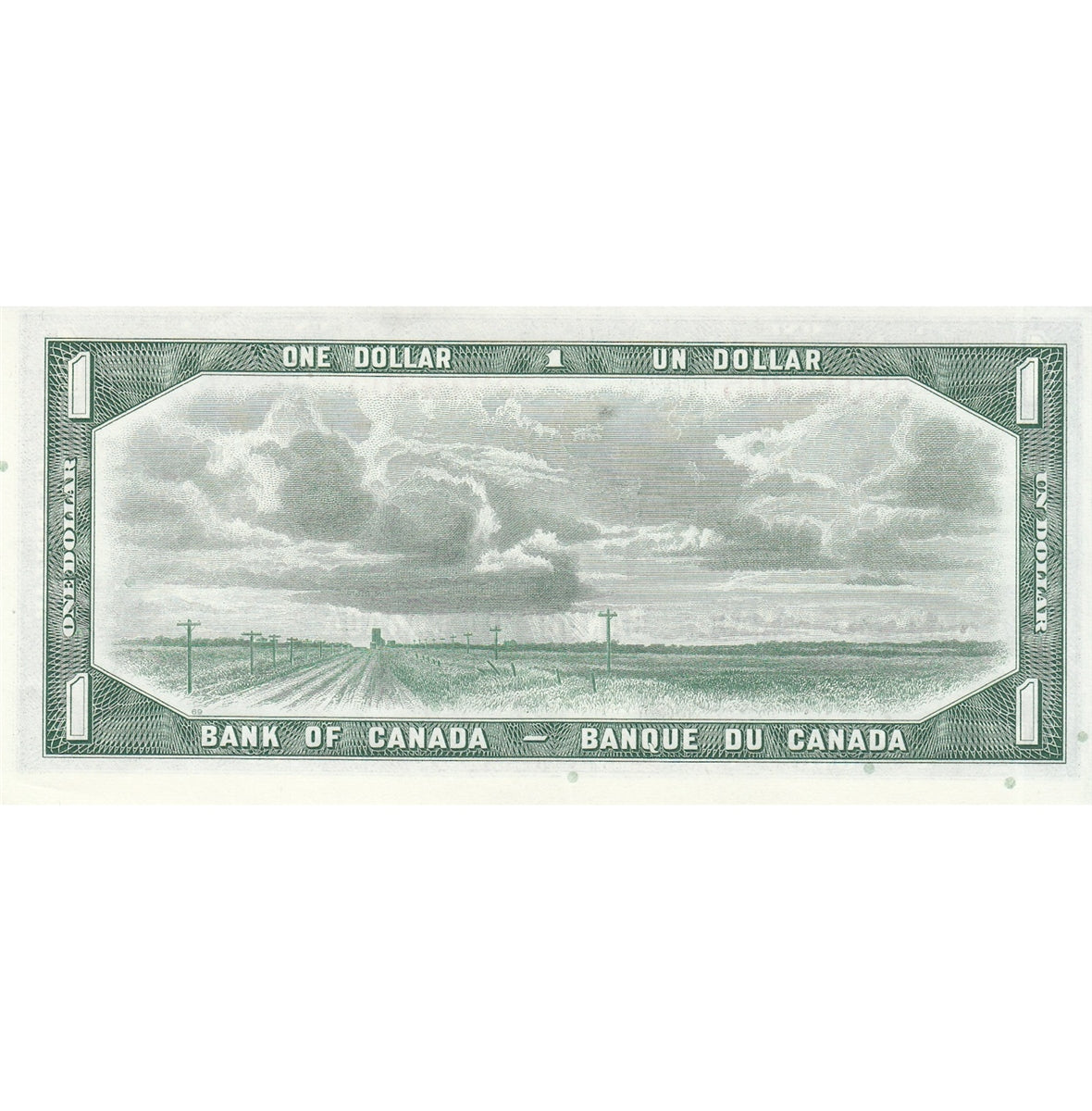 BC-37a 1954 Canada $1 Beattie-Coyne, A/N, AU-UNC (AU55)