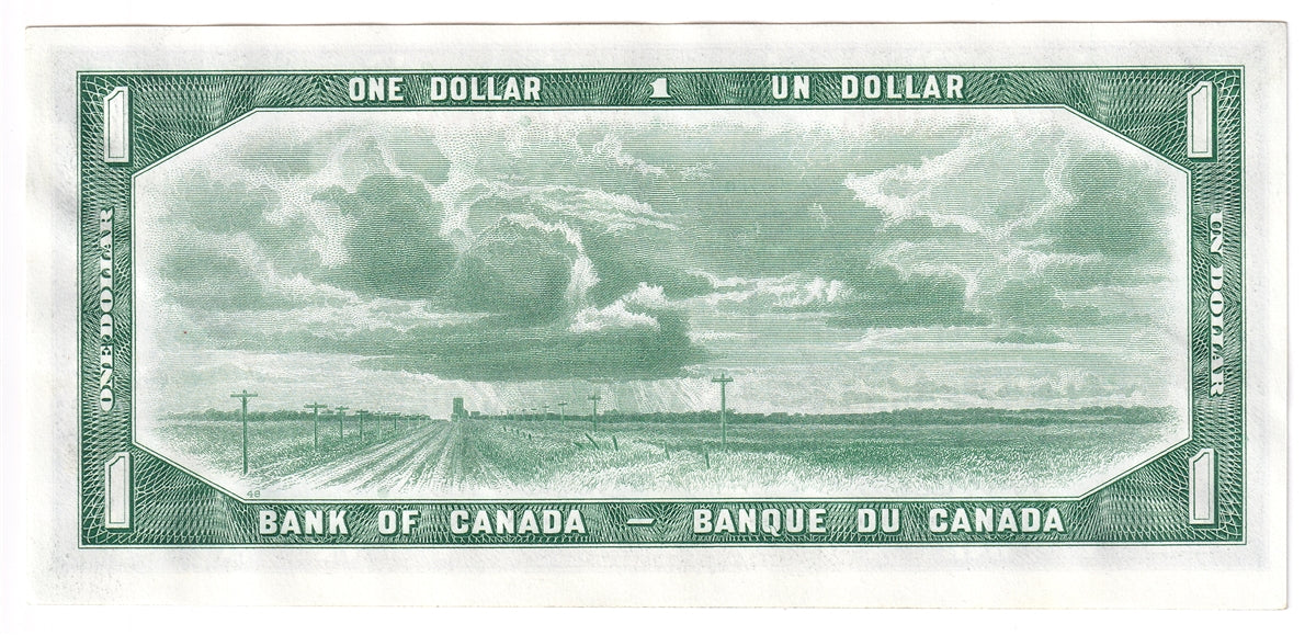 BC-37a 1954 Canada $1 Beattie-Coyne, H/L, Uncirculated (MS60)