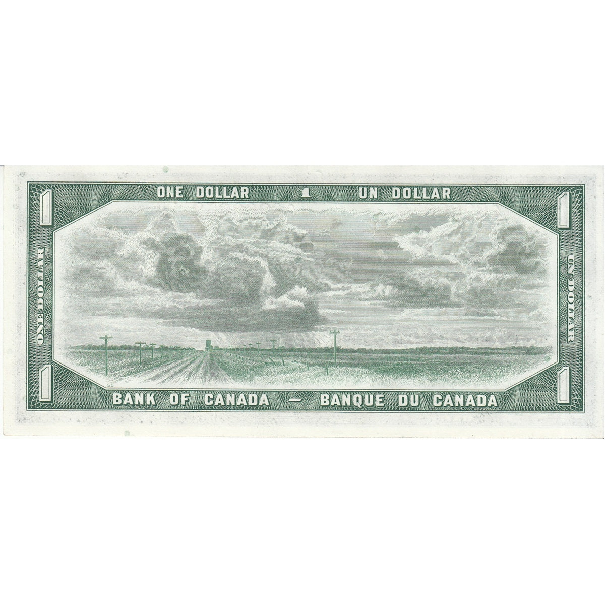 BC-37a 1954 Canada $1 Beattie-Coyne, O/L, EF-AU (EF45)