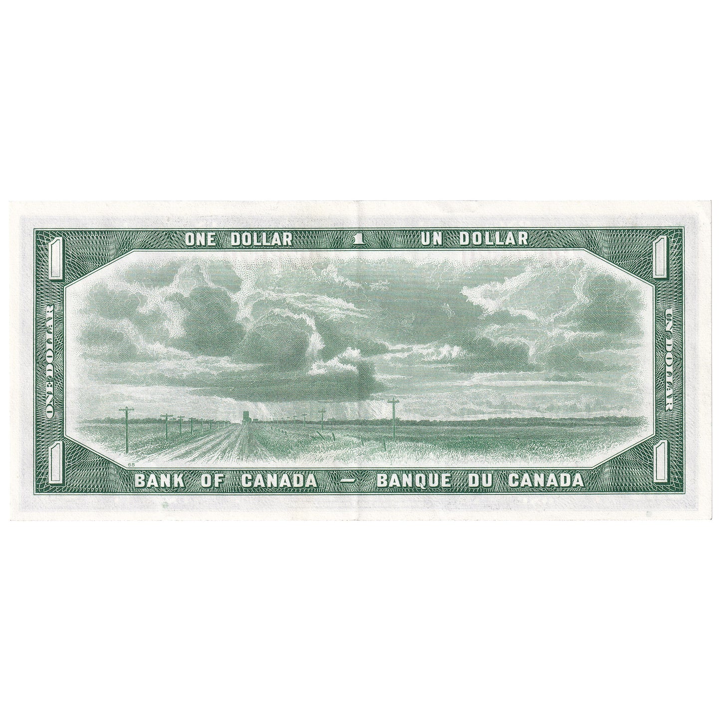 BC-37a 1954 Canada $1 Beattie-Coyne, V/L, EF-AU (EF45)
