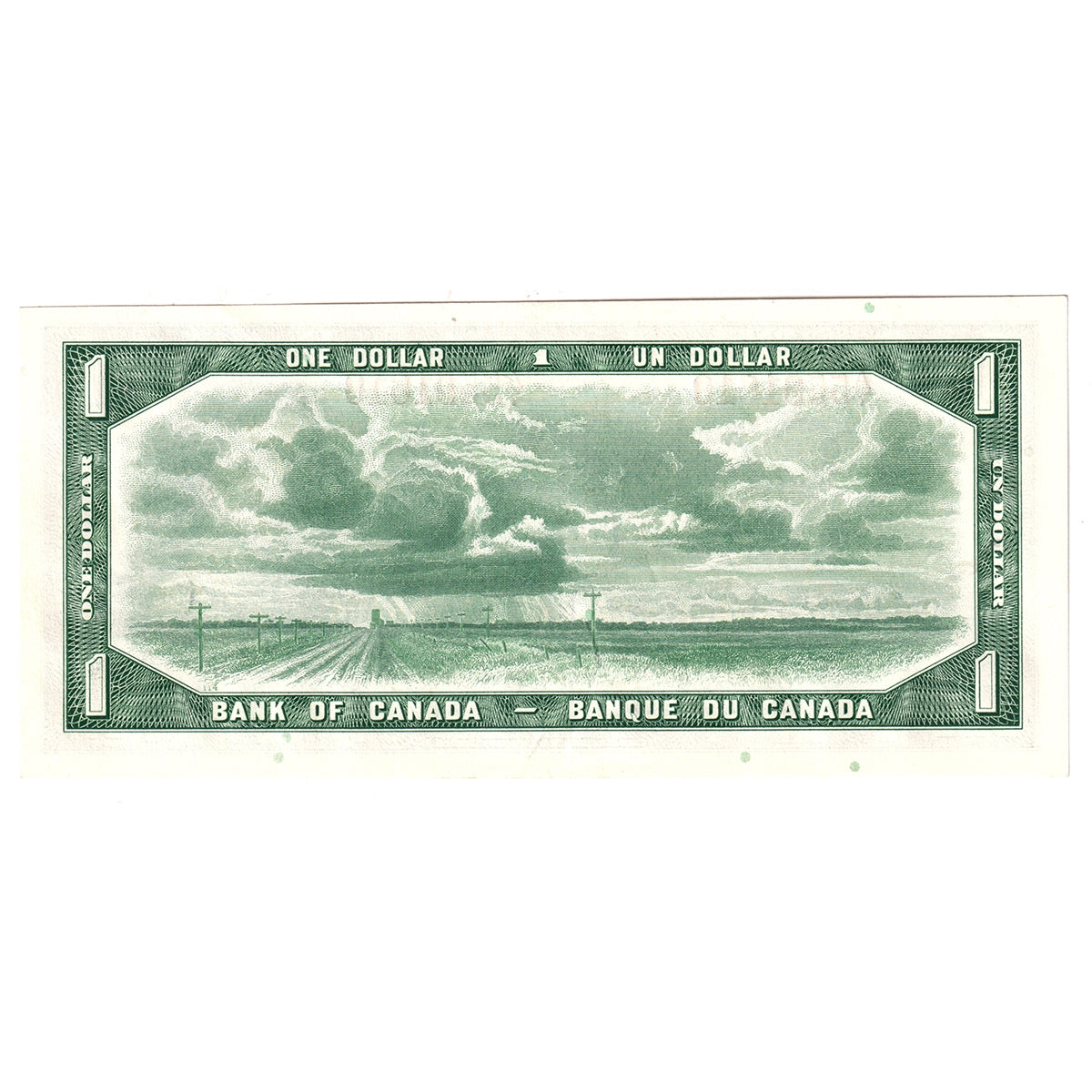 BC-37b 1954 Canada $1 Beattie-Rasminsky, A/Y, AU-UNC (AU55)