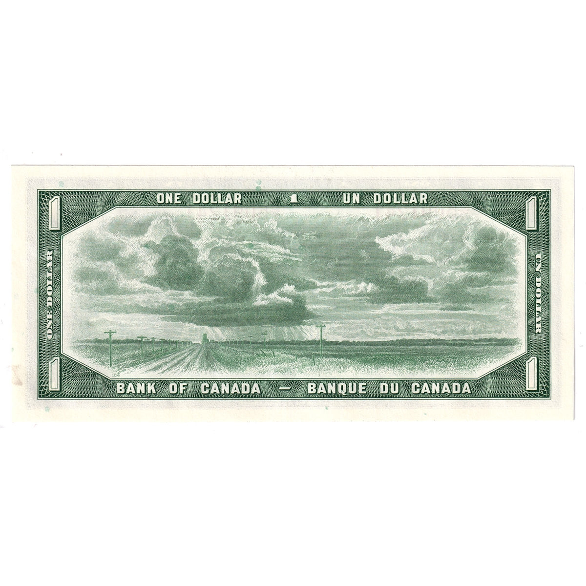 BC-37b 1954 Canada $1 Beattie-Rasminsky, B/O, Choice Uncirculated (CUNC63)