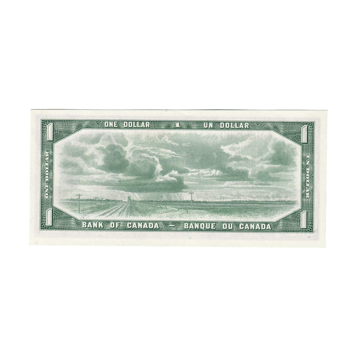 BC-37b 1954 Canada $1 Beattie-Rasminsky, I/O, Uncirculated (MS60)